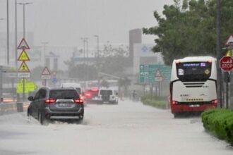 Fuertes lluvias en Dubai